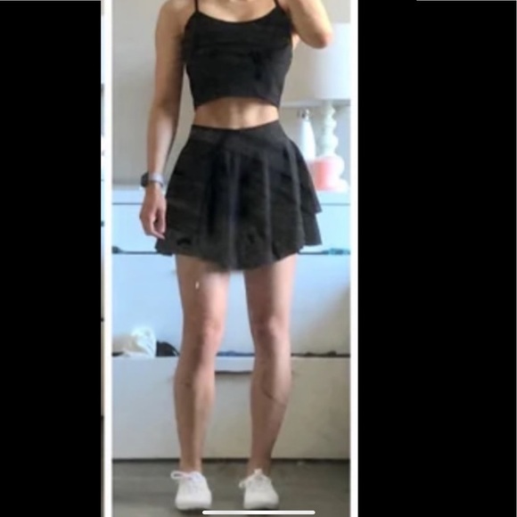 🎁Tall Lululemon High Rise Court Rival Skirt-Black - Picture 4 of 16